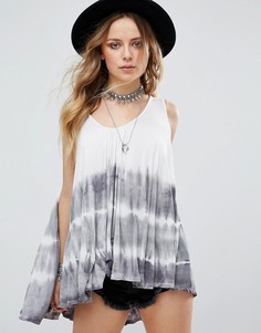 Майка с принтом тай-дай Free People Sebastian - Белый