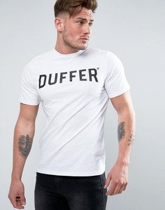 Белая футболка с логотипом Duffer - Белый