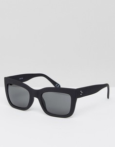 Черные солнцезащитные очки в квадратной оправе ASOS - Черный