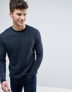 Меланжевый джемпер Jack & Jones Core - Темно-синий