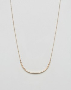 Золотистое ожерелье с планкой Selected - Золотой