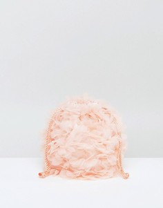 Мягкий клатч с цветами ASOS WEDDING - Розовый