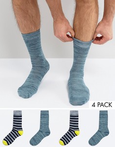 4 пары носков с полосками Jack &amp; Jones - Серый