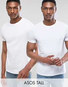 2 футболки с круглым вырезом ASOS TALL - СКИДКА - Мульти