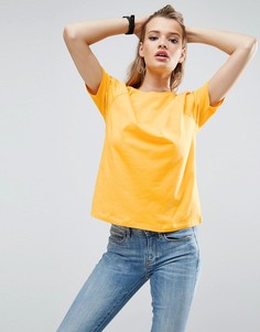 Футболка бойфренда с широкими рукавами ASOS - Бежевый