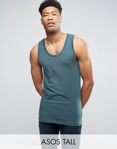 Зеленая обтягивающая майка ASOS TALL - Зеленый