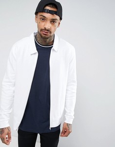 Трикотажная куртка Харрингтон ASOS - Белый