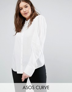 Блузка с широкими рукавами ASOS CURVE - Белый