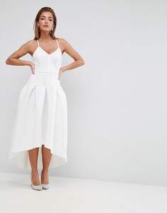 Корсетное платье миди с заниженной талией ASOS PREMIUM - Белый
