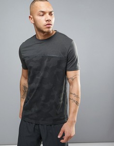 Футболка с камуфляжной вставкой Jack &amp; Jones Tech - Серый