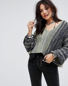 Джемпер Free People Amethyst - Зеленый
