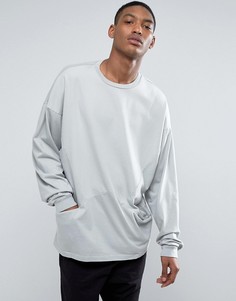 Oversize-лонгслив со вставками ASOS - Синий