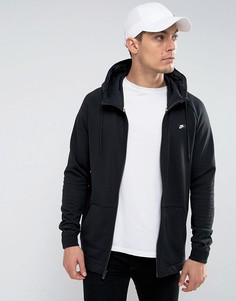 Худи черного цвета на молнии Nike 805130-010 - Черный