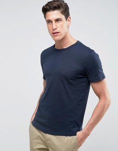 Футболка с карманом Selected Homme - Темно-синий