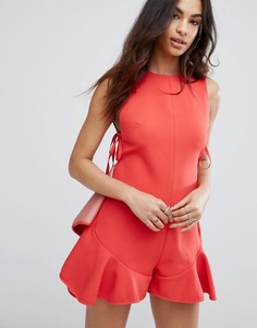 Ромпер с оборками Kendall + Kylie - Оранжевый