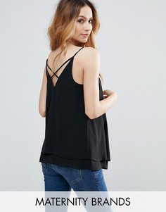 Топ с бретельками New Look Maternity - Черный
