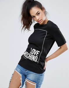 Футболка Love Moschino - Черный