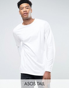 Oversize-лонгслив с рукавами 3/4 ASOS TALL - Белый