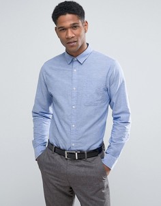 Облегающая льняная рубашка Jack &amp; Jones - Синий