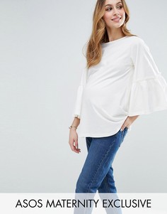 Топ со свободными рукавами ASOS Maternity - Белый
