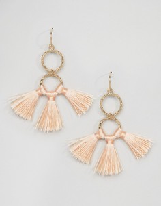 Серьги с тремя кисточками ASOS - Медный