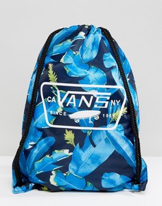 Спортивная сумка с принтом листьев Vans V002W6NKB - Синий