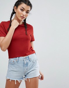 Укороченная футболка ASOS - Красный