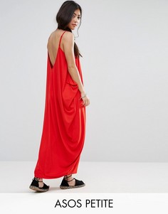 Платье макси с драпировкой ASOS PETITE - Красный