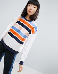 Топ с полосками ASOS WHITE - Мульти