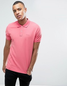 Приталенная футболка-поло из пике Esprit - Розовый