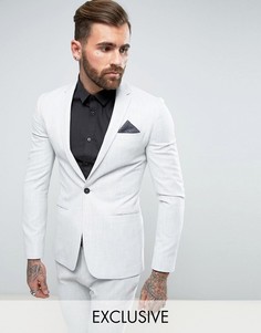 Супероблегающий пиджак бледно-серого цвета Religion - Серый