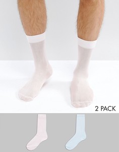 2 пары носков синего и розового цвета ASOS - Мульти