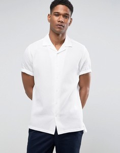 Зауженная льняная рубашка Burton Menswear - Белый