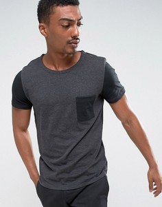 Футболка с карманом Selected Homme - Черный