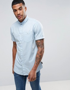 Узкая хлопковая рубашка Jack & Jones Originals - Синий