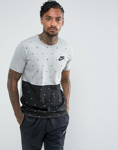 Серая футболка в горошек Nike 874315-063 - Серый