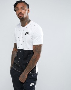 Белая футболка в горошек Nike 874315-100 - Белый