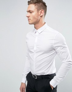 Белая супероблегающая рубашка ASOS - Белый