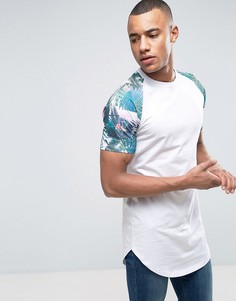 Футболка с принтом на рукавах реглан Jack &amp; Jones Originals - Белый