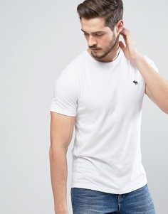 Белая обтягивающая футболка Abercrombie &amp; Fitch Core - Белый