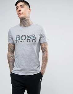Серая футболка с большим логотипом BOSS Orange by Hugo Boss Turbulence 2 - Серый