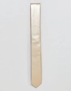 Узкий галстук золотистого цвета ASOS - Мульти