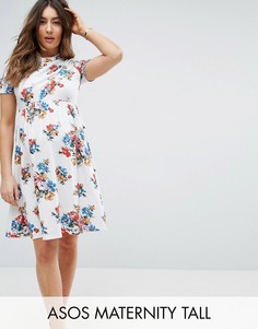 Платье с цветочным принтом ASOS Maternity TALL - Мульти