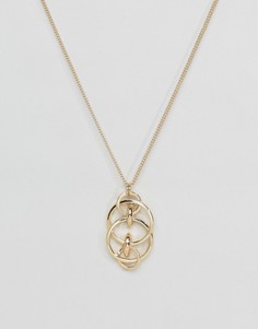 Ожерелье с подвеской ASOS - Золотой