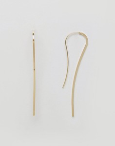 Изогнутые серьги ограниченной серии - Золотой Asos