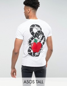 Футболка с принтом ASOS TALL - Белый