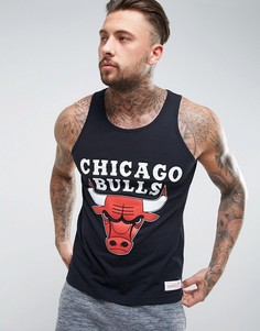 Майка с надписью Chicago Bulls Mitchell &amp; Ness NBA - Черный