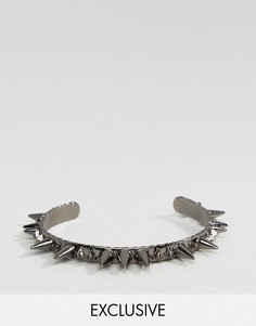 Браслет с шипами Reclaimed Vintage Inspired - Серебряный