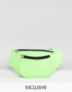 Зеленая сумка-кошелек на пояс Reclaimed Vintage Inspired - Зеленый
