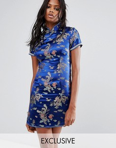 Платье мини с отделкой Reclaimed Vintage Inspired - Синий